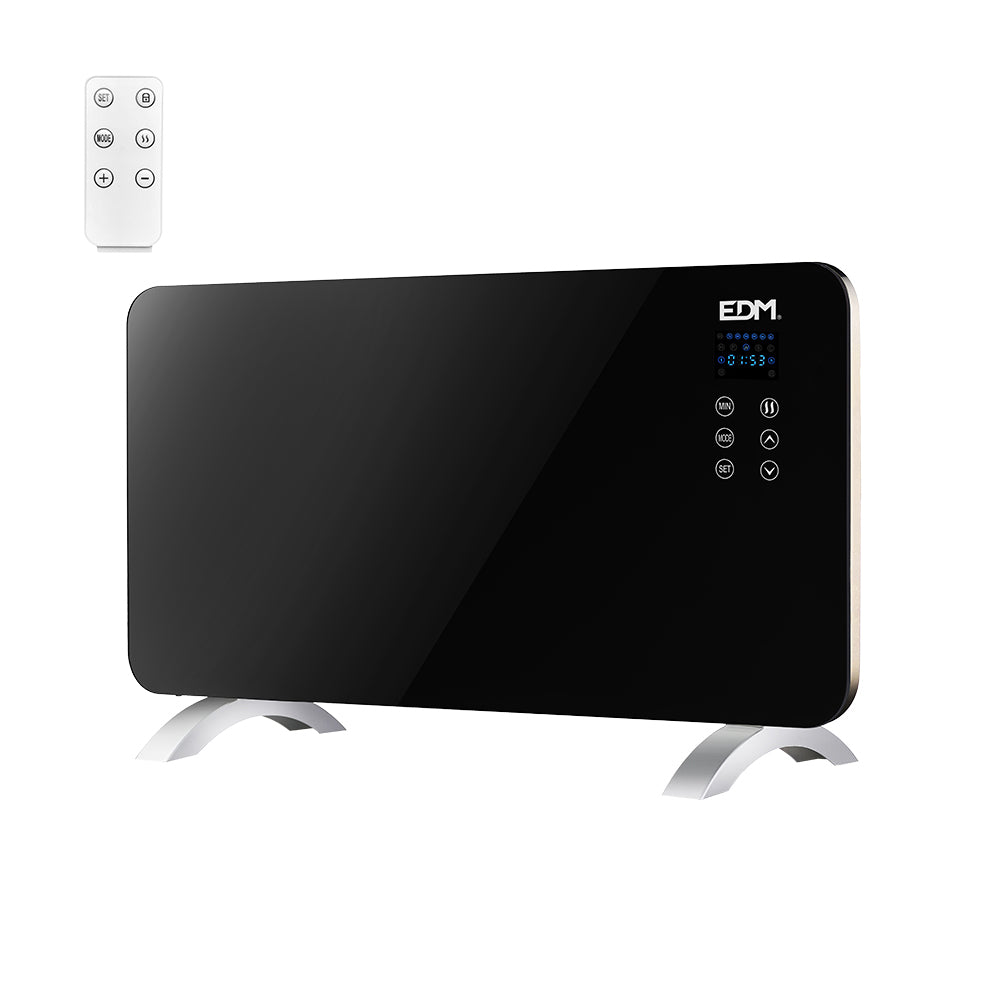 Convector con placa Cristal