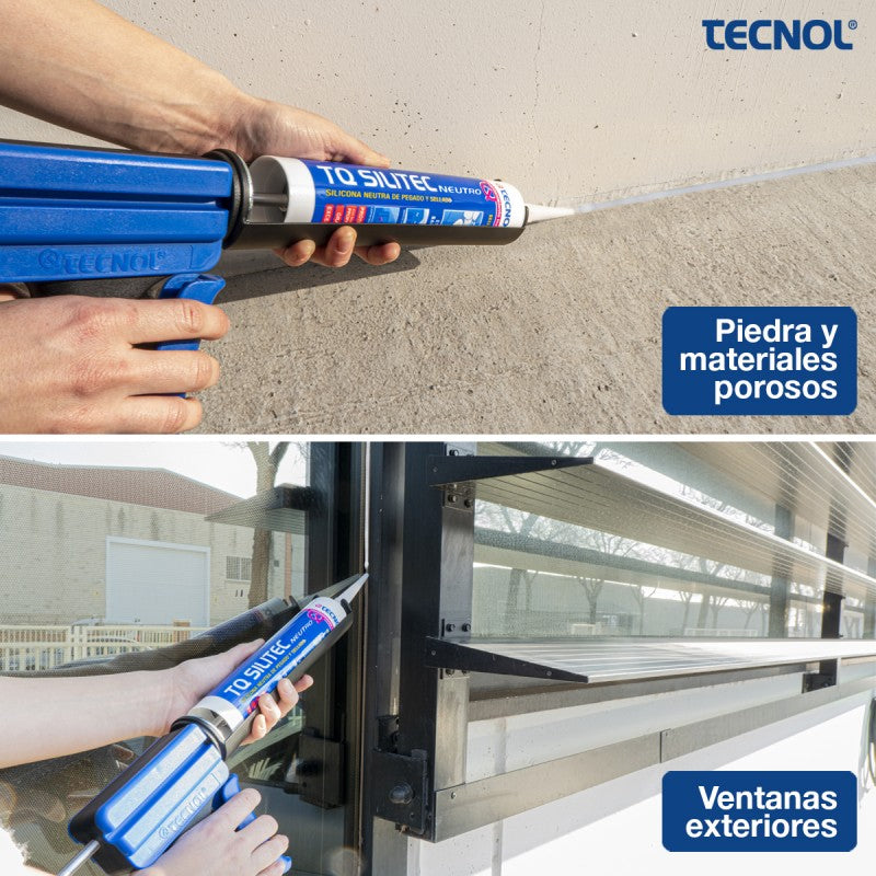 Silitec Neutro 280CC - Silicona neutra muy resistente para construcción y reformas